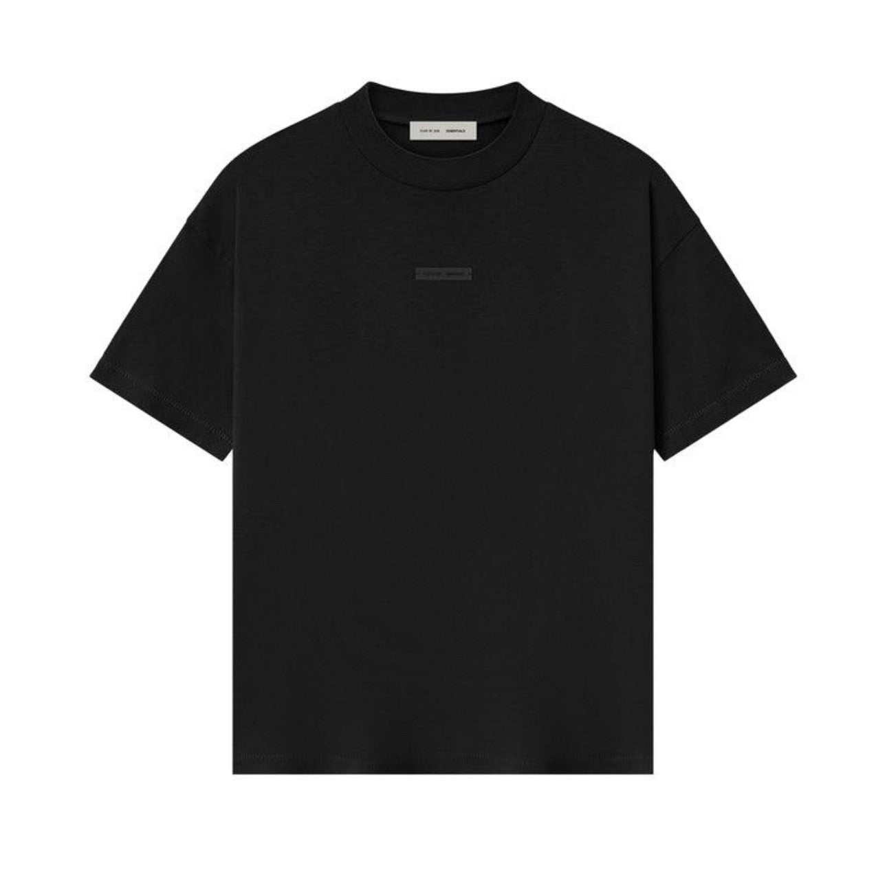 Essentials Metallic Black Tee