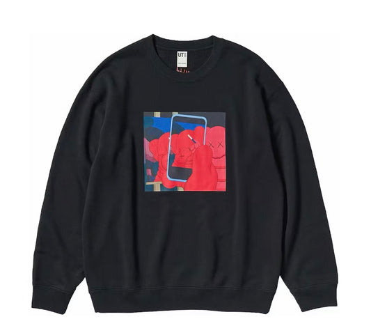 KAWS x UNIQLO Crewneck Red/Black