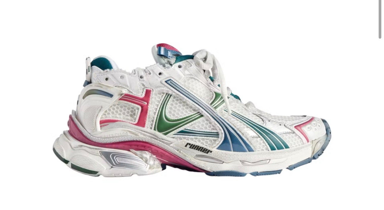 Balenciaga Runner White Dark Green (Used)