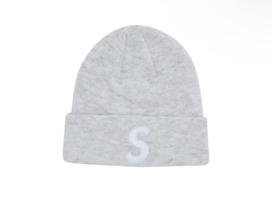 Supreme New Era S Logo Beanie Heather Grey