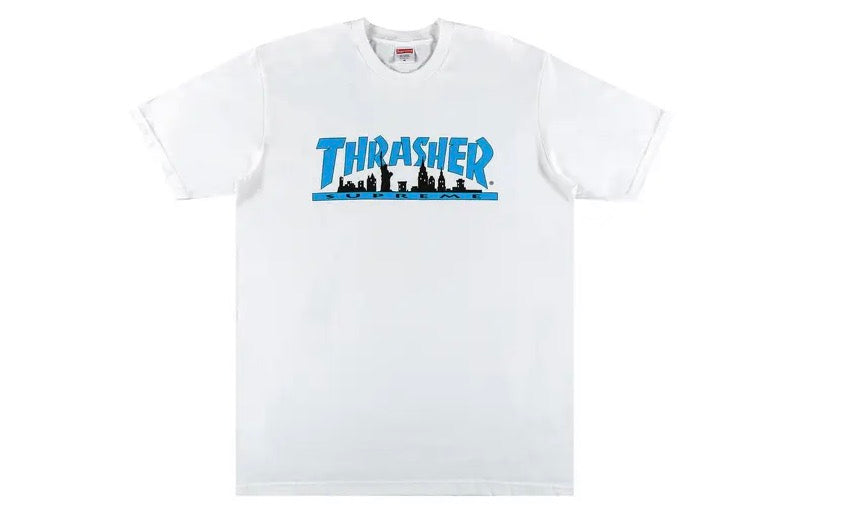 Supreme Thrasher Skyline White Tee