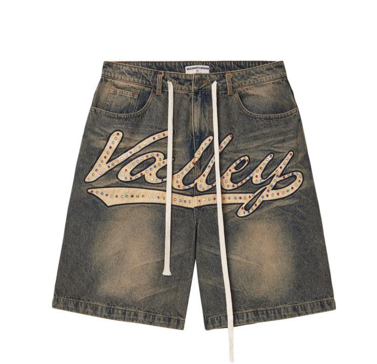 Vale Forever Skittles Mid Blue Jorts