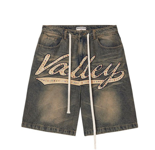 Vale Forever Skittles Mid Blue Jorts