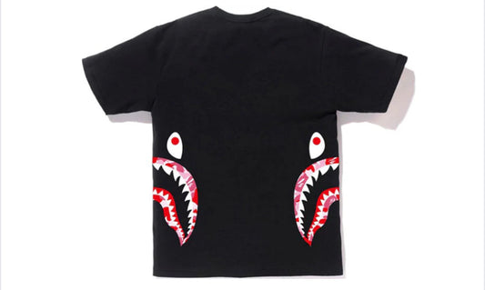BAPE ABC Side Shark Tee Black/Pink
