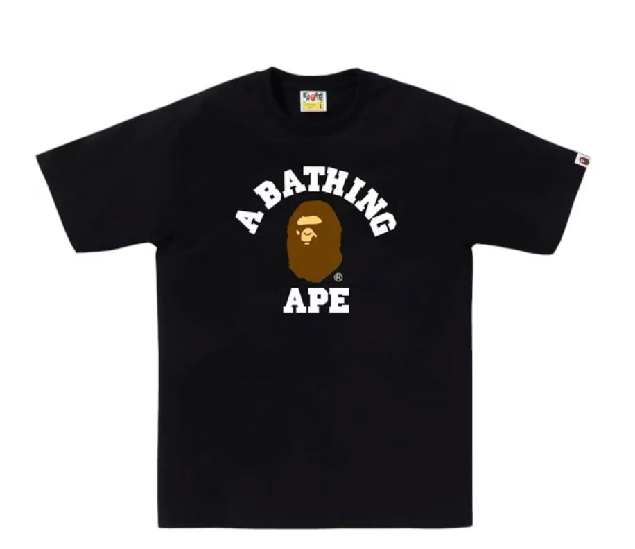 BAPE College T-Shirt Brown/Black