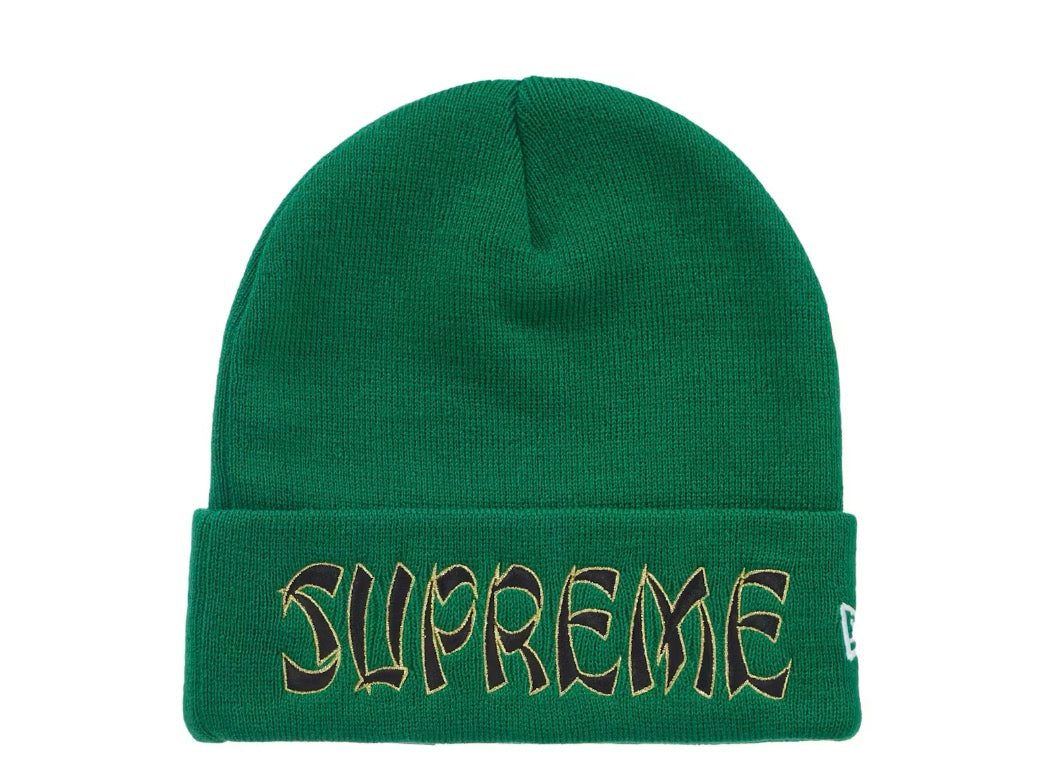 Supreme New Era Action Green Beanie