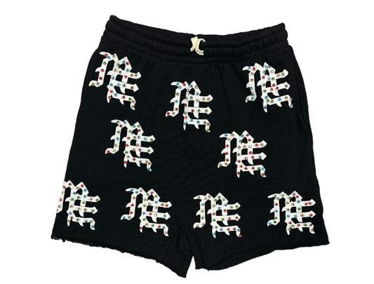 Mixed Emotion Black ME Logo Shorts