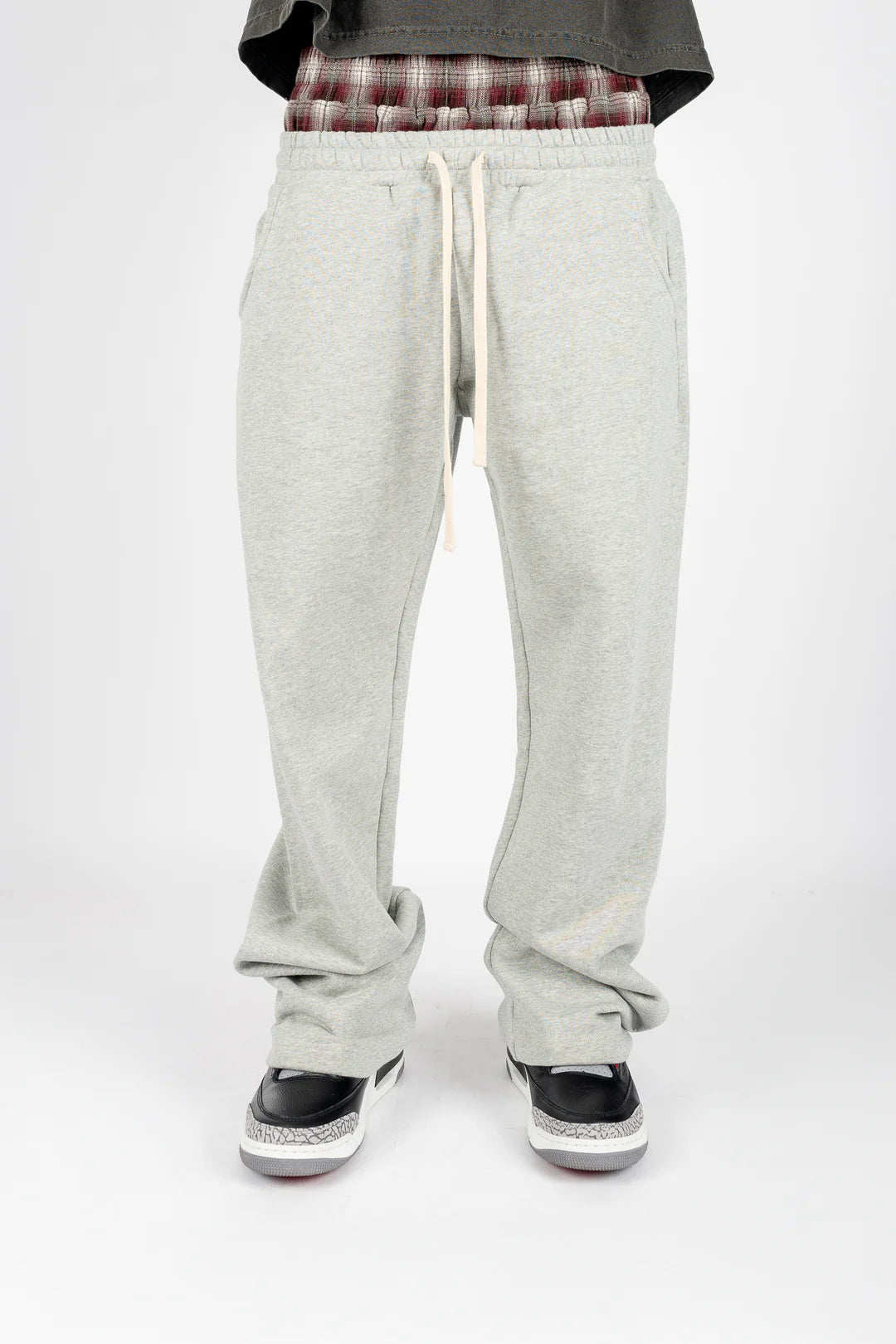 Double Waisted Grey Sweatpants