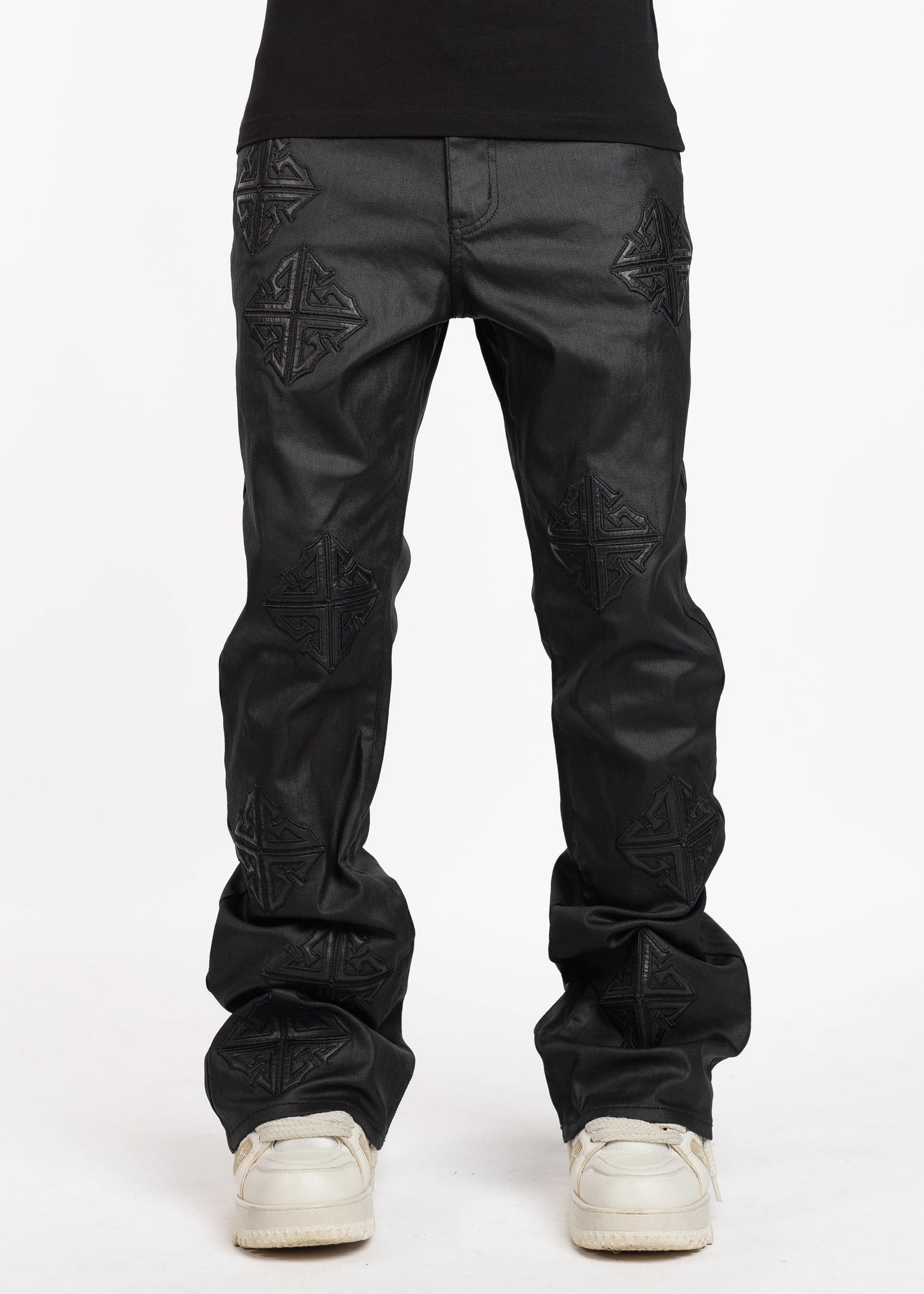 Guapi Obsidian Black Icon Flared Denim