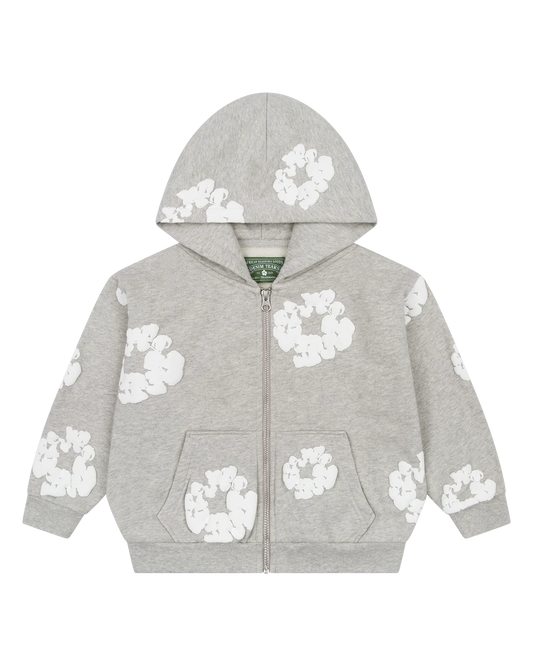 Denim Tears Grey Zip Up Hoodie (Kids)
