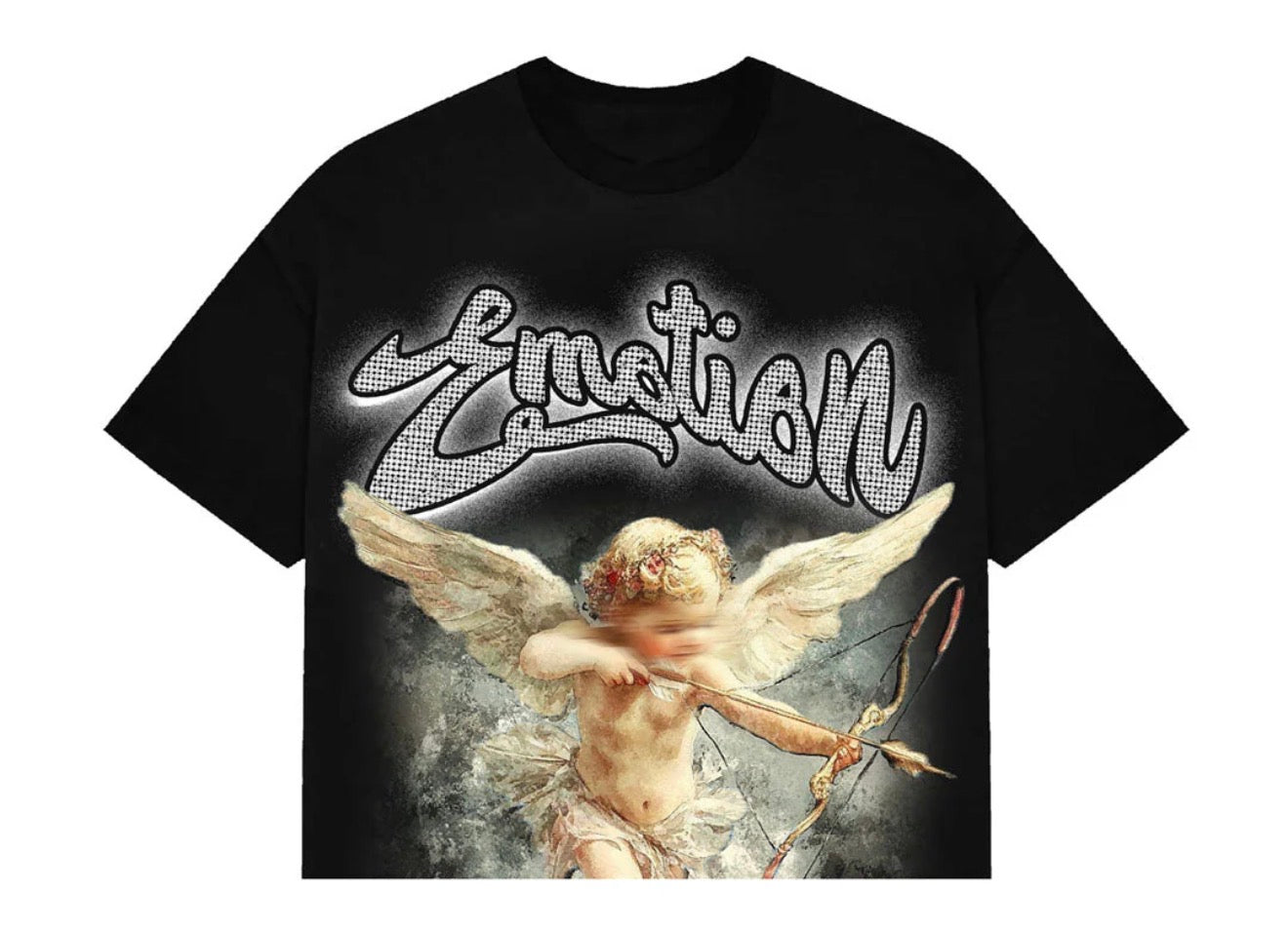 Mixed Emotions Cupid Rhinestone Tee