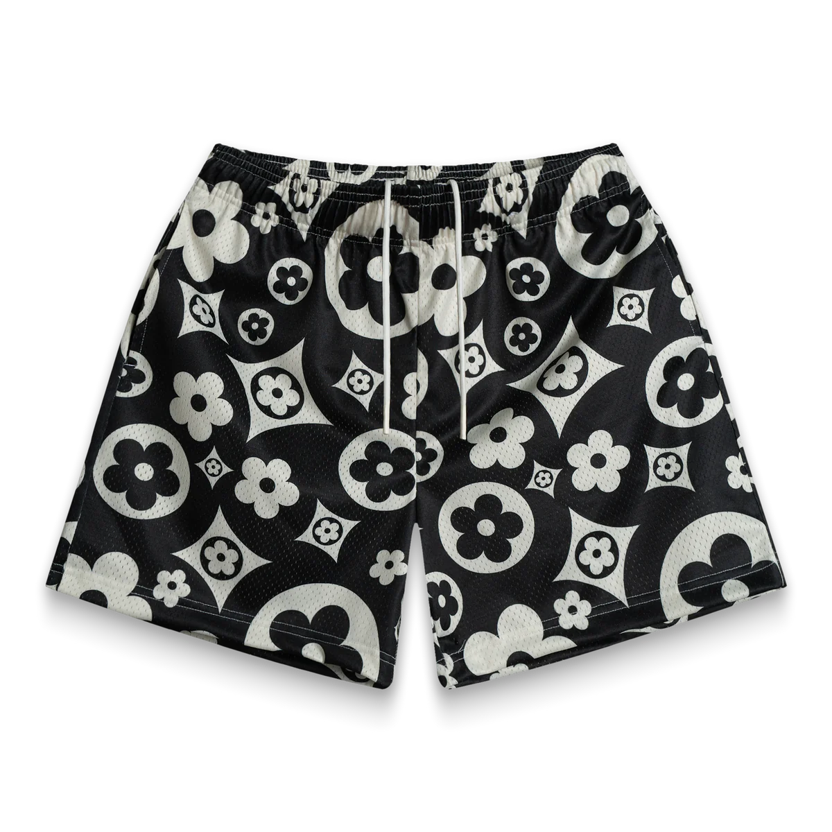 Bravest Studios Cream Flower Shorts