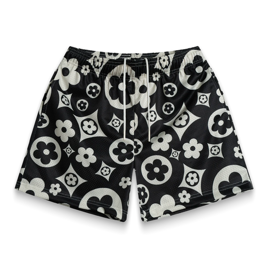 Bravest Studios Cream Flower Shorts