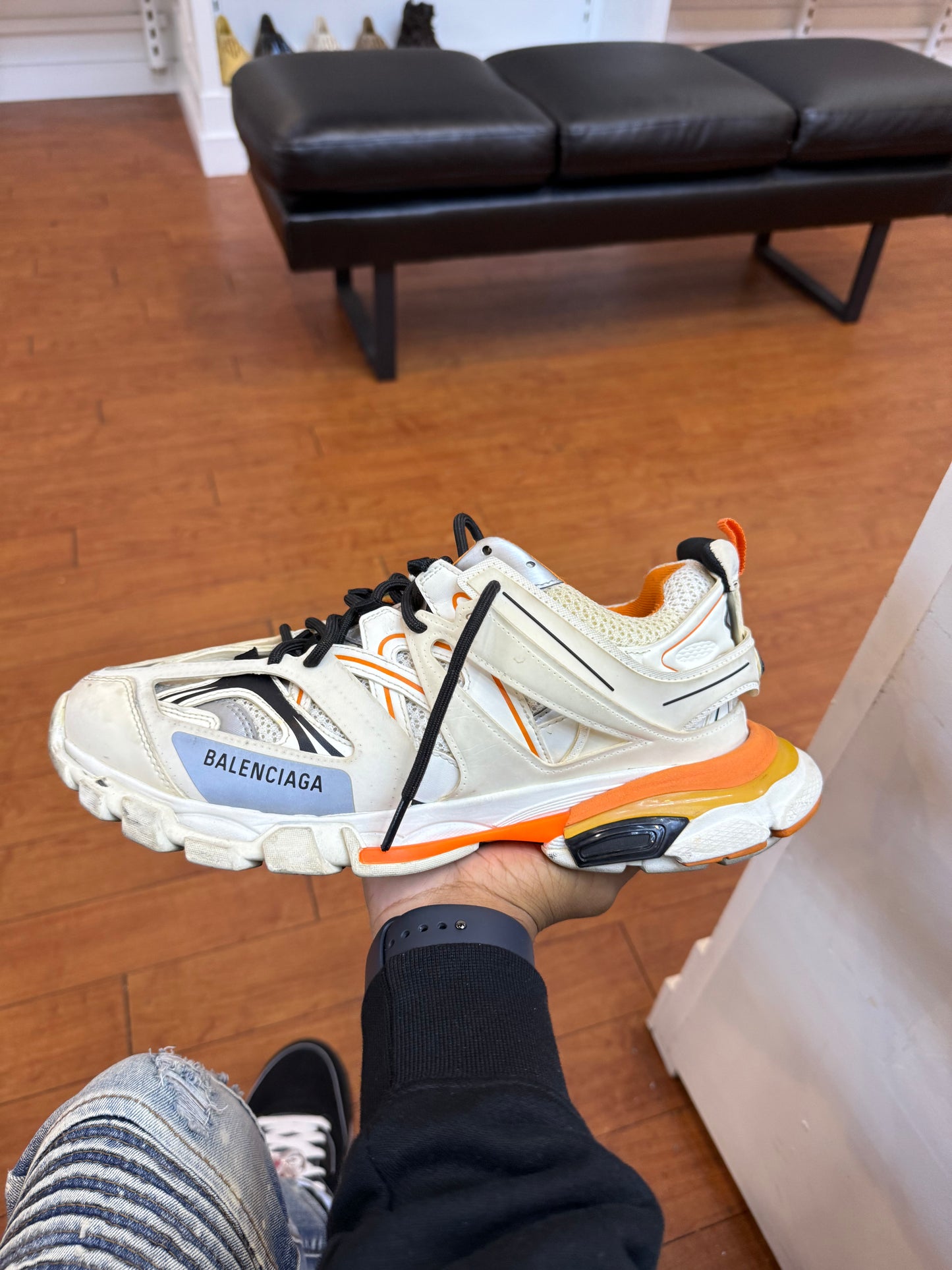 Balenciaga Track White Orange (Used)
