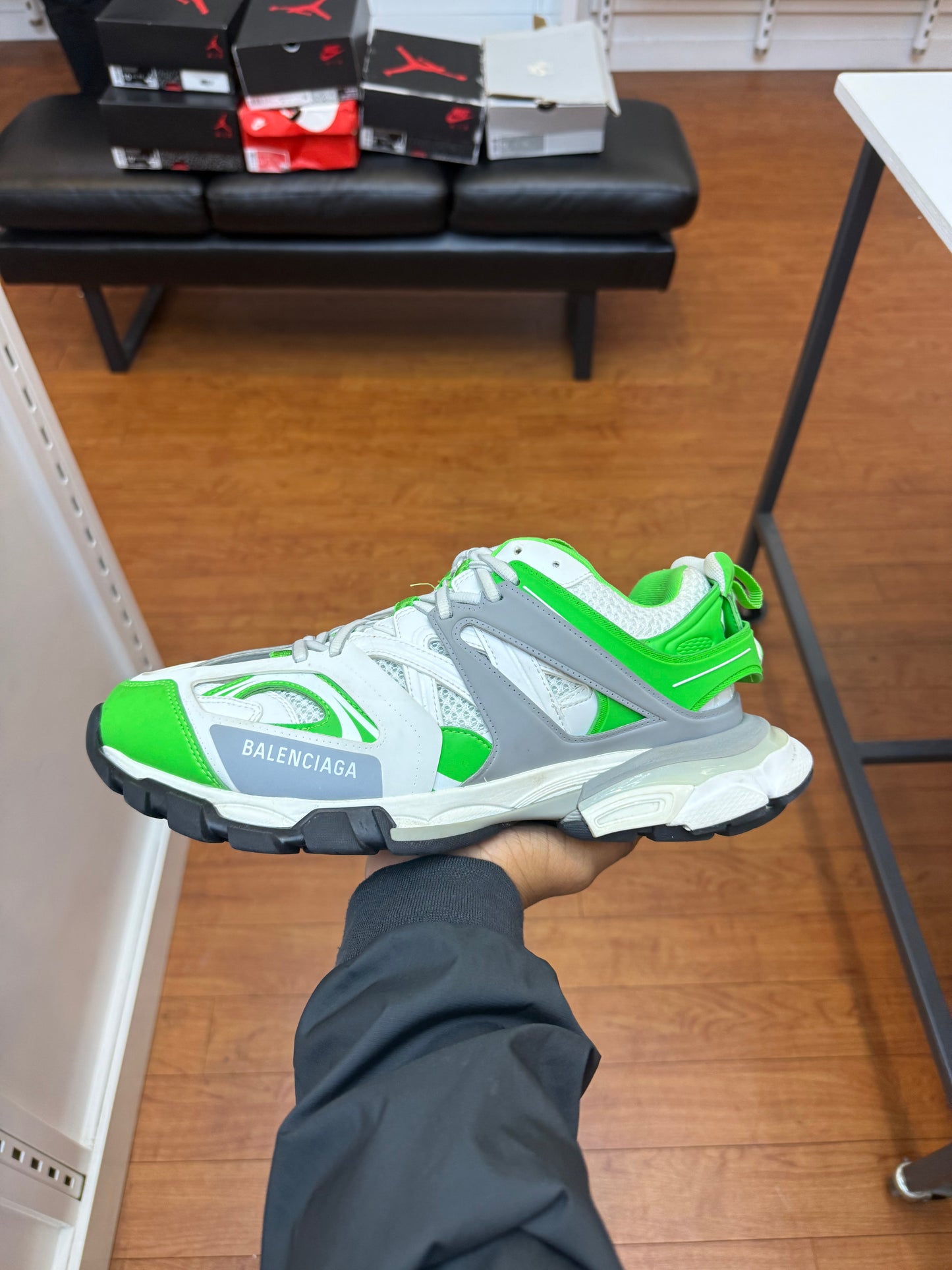 Balenciaga Track Sneaker Grey Fluo Green (Used)