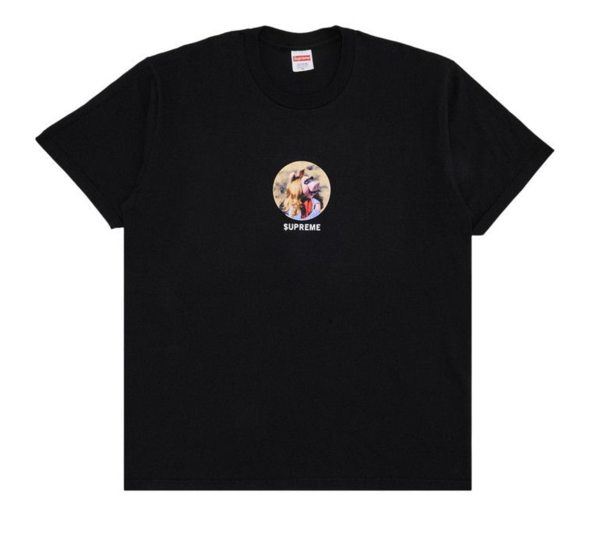 Supreme Miss Piggy Black Tee