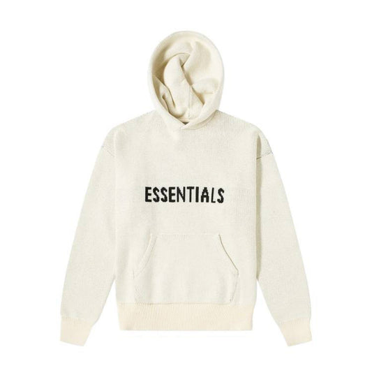 Essentials Knit Creme Hoodie