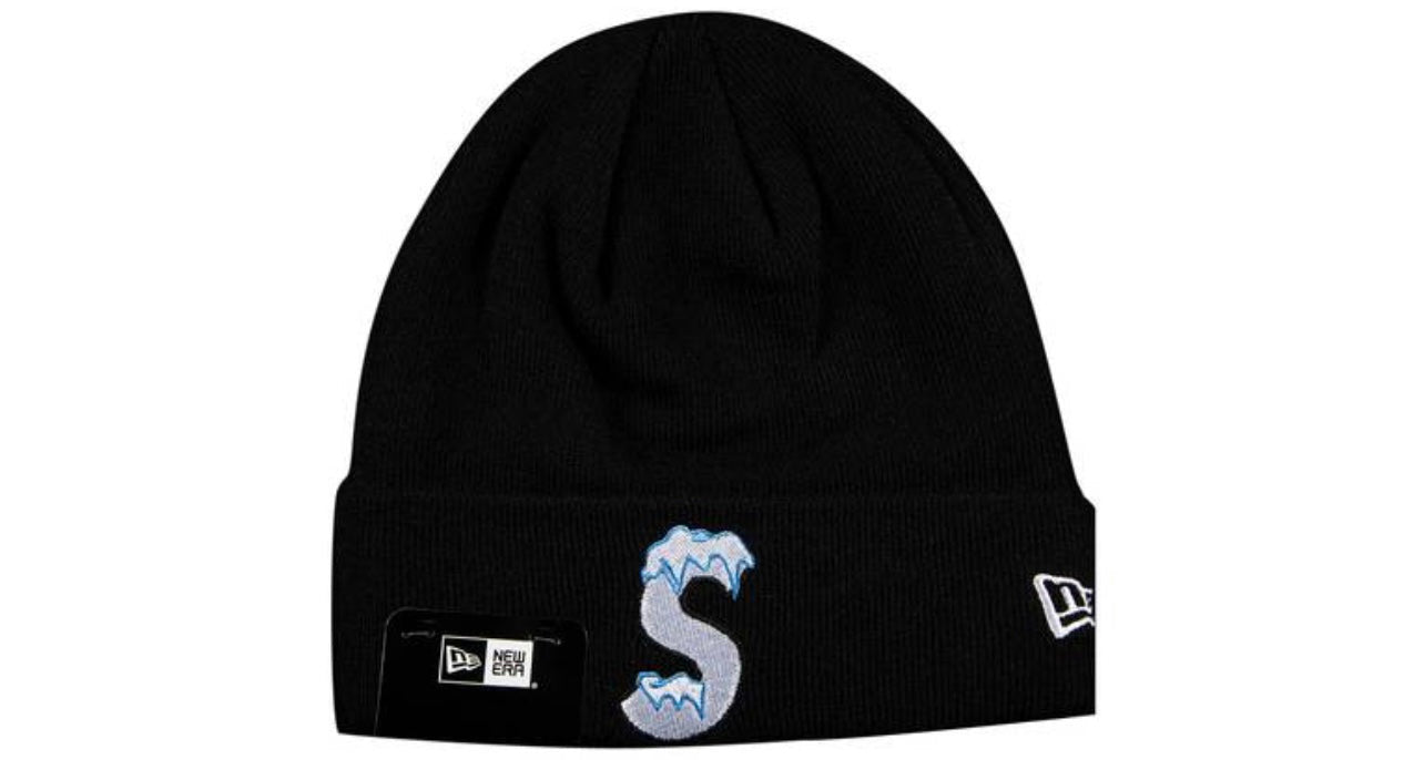 Supreme x New Era S Logo Beanie Black