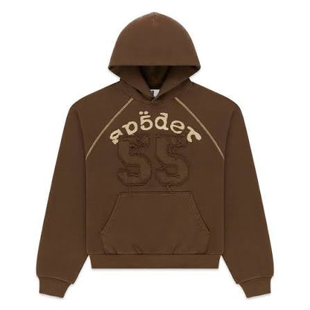 Sp5der 55 University Brown Hoodie