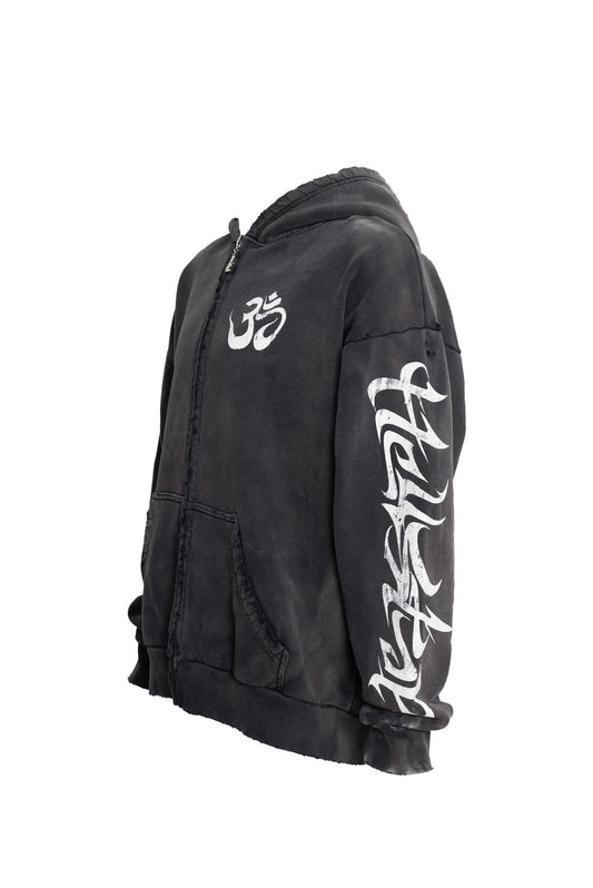 Hellstar Ohm Zip-Up Hoodie