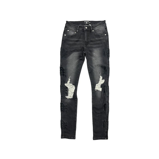 Mixed Emotion Midnight Monogram Denim