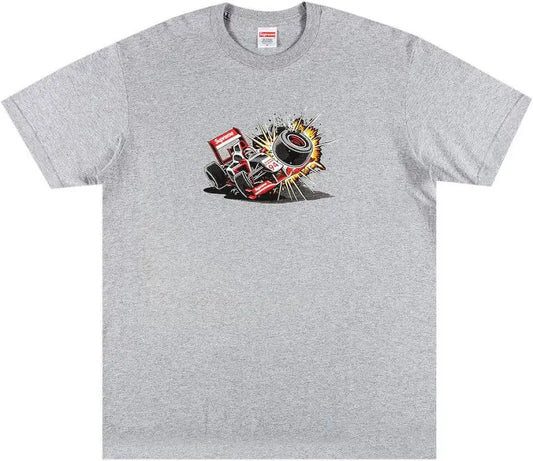 Supreme Crash Tee Heather Grey