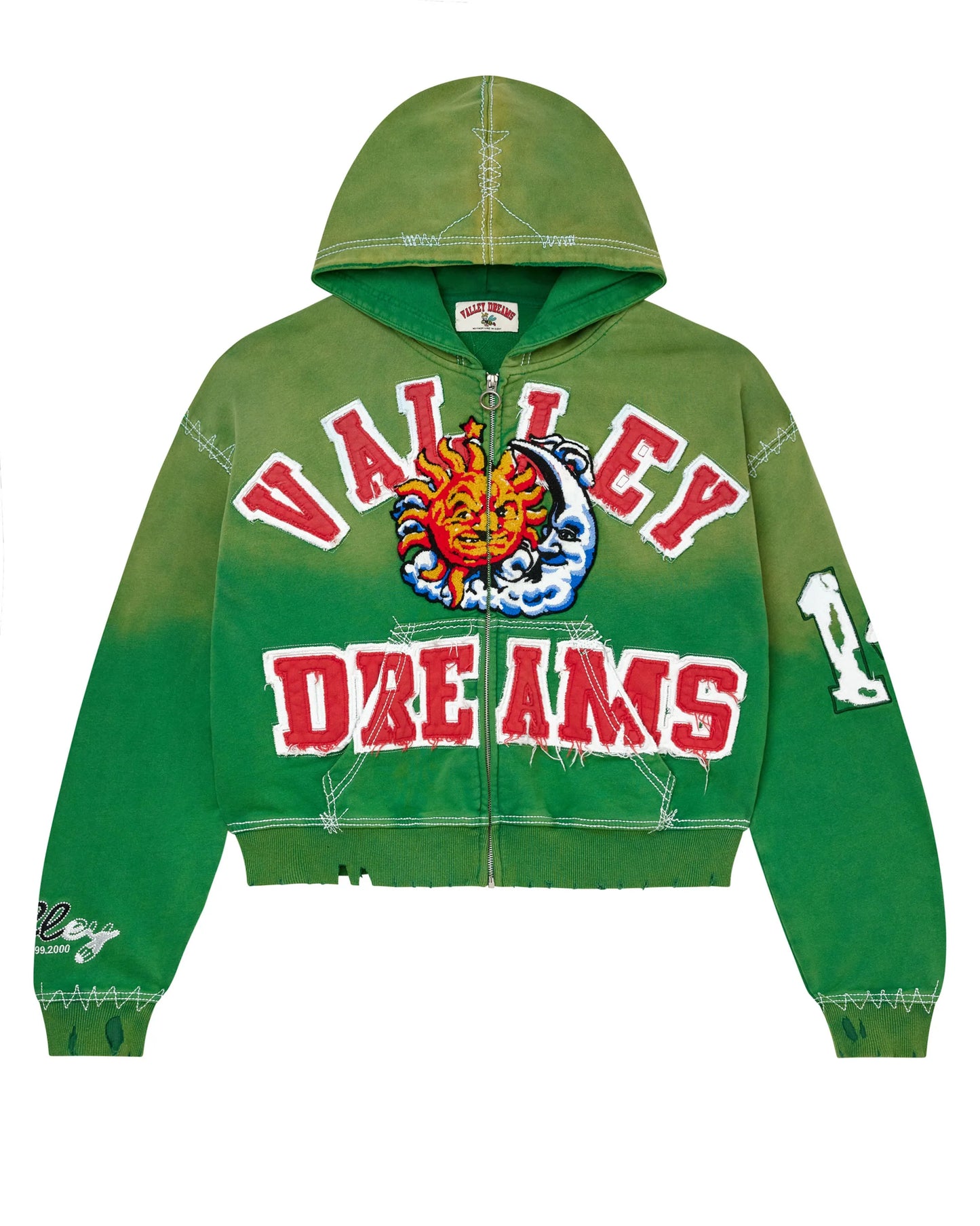 Vale Sunny Zip Up Green