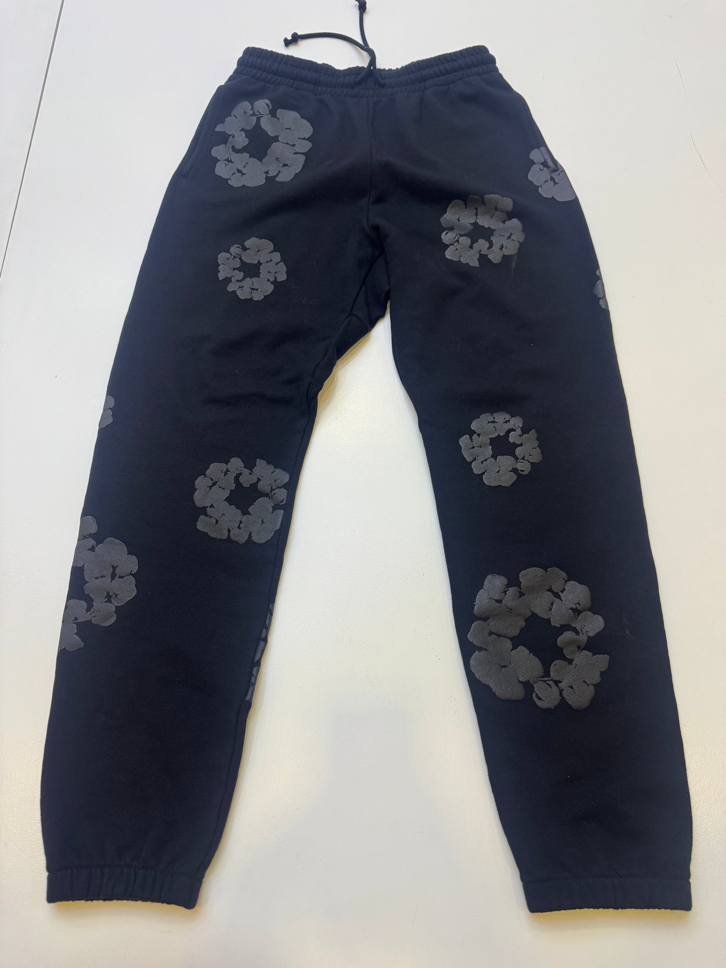 Denim Tears Black Monochrome Sweatpants (Used)
