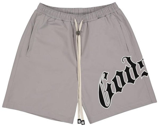 Godspeed Logo Grey Nylon Shorts