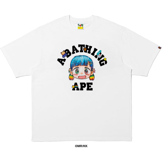 BAPE x Mr. College Relaxed Fit Tee White
