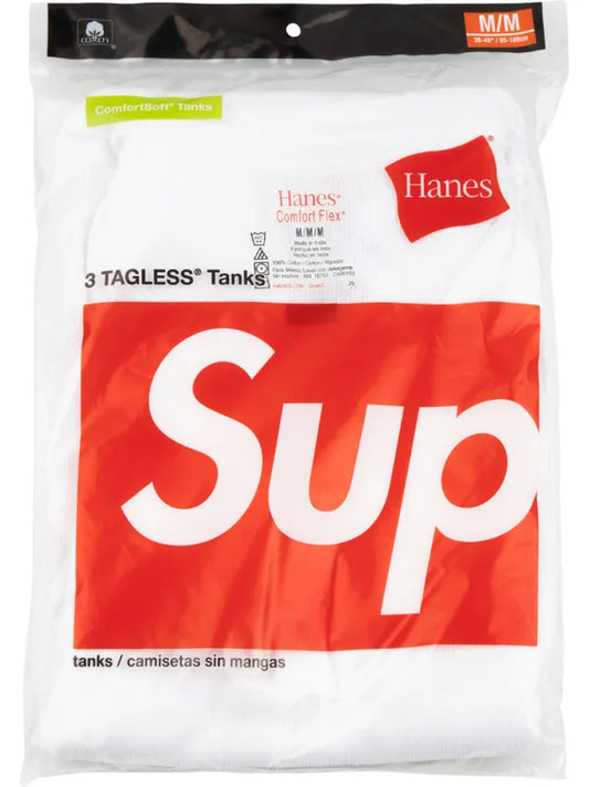 Supreme x Hanes Tagless TShirts White