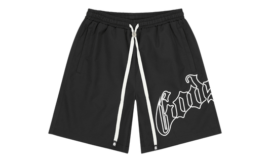 GodSpeed Logo Black/White Nylon Shorts