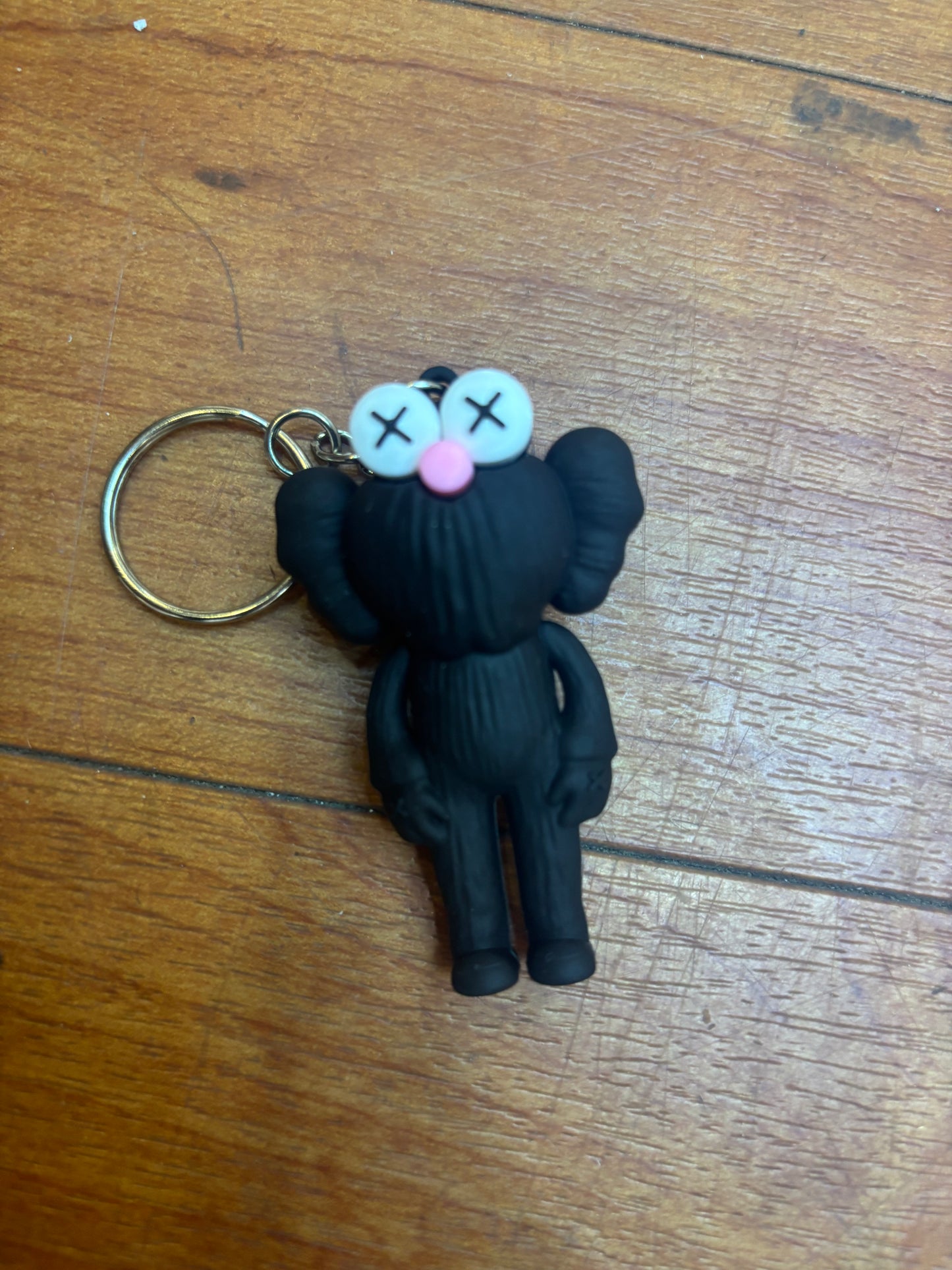 Kaws Elmo Black Keychain