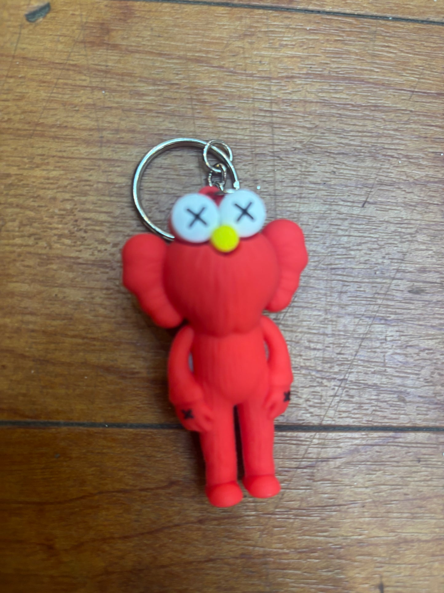 Kaws Elmo Red Keychain