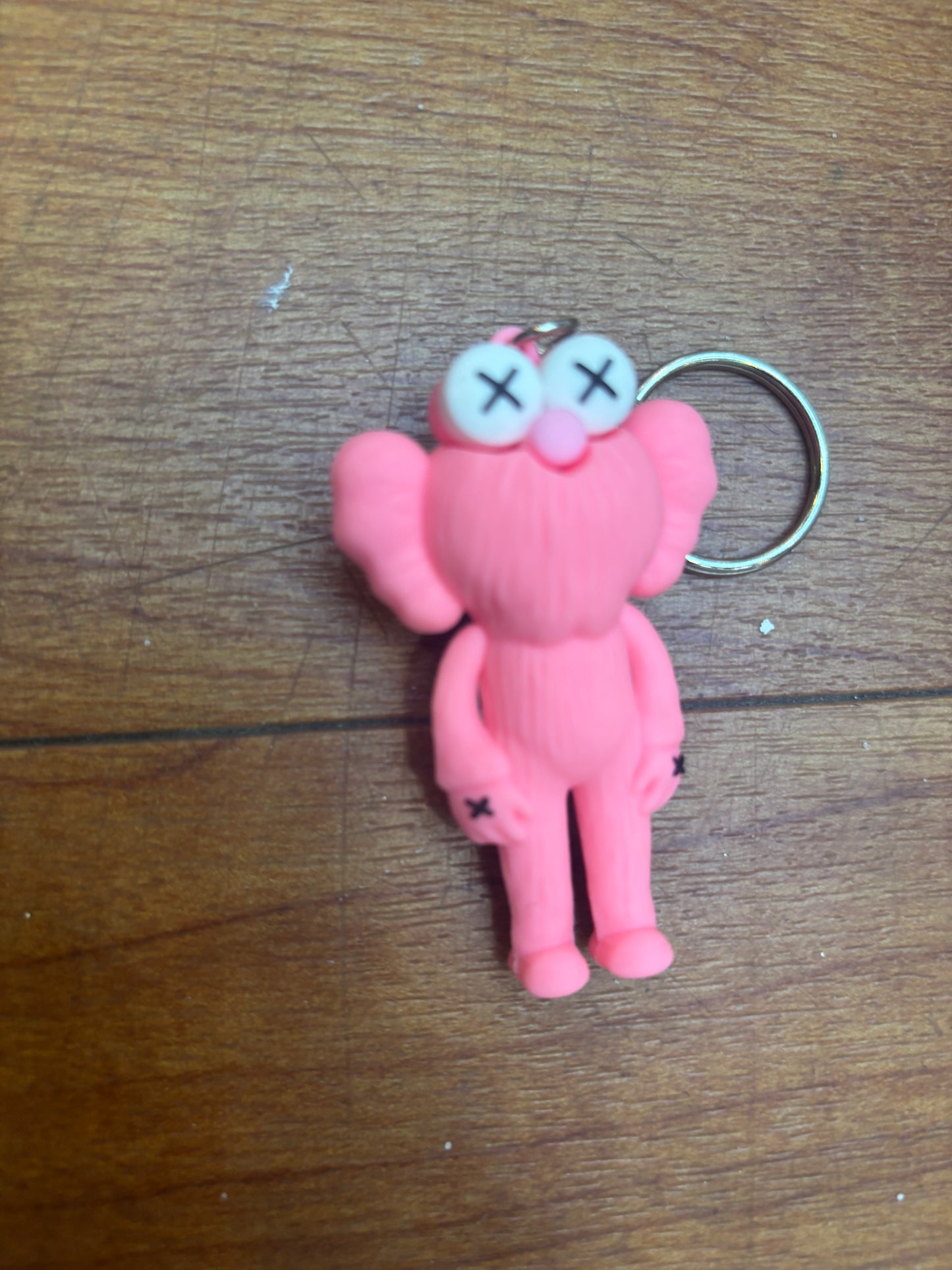 Kaws Elmo Pink Keychain