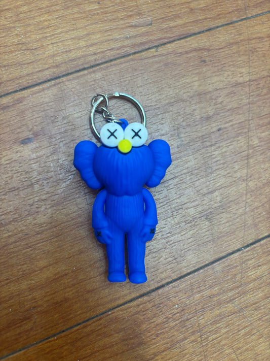 KAWS Elmo Blue Keychain