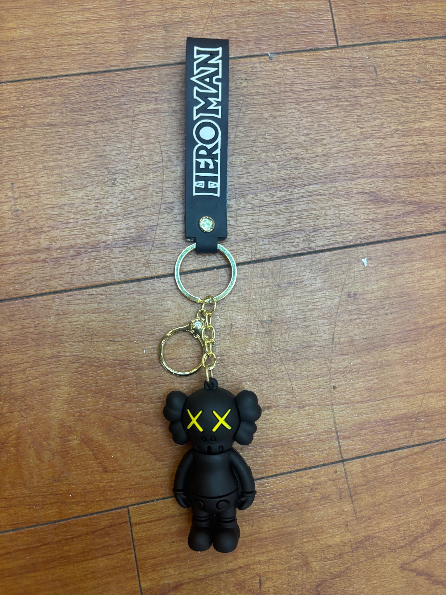 Kaws Heroman Black Keychain