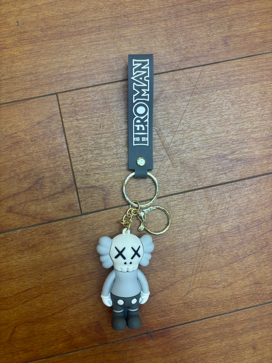 Kaws Heroman Grey Keychain