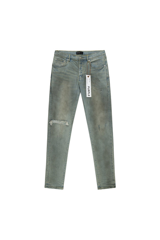Purple Brand Light Dirty Wax Jeans Light Indigo