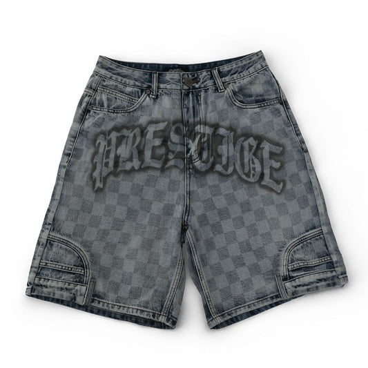 Prestige Checkerboard Blue Wash Shorts