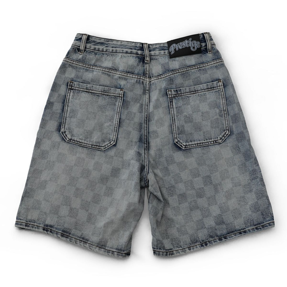 Prestige Checkerboard Blue Wash Jorts