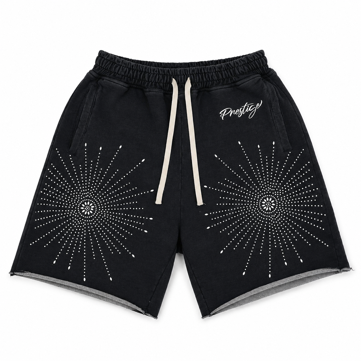 Prestige Star Rhinestone Black Shorts