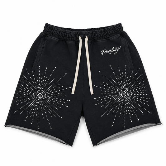 Prestige Star Rhinestone Black Shorts