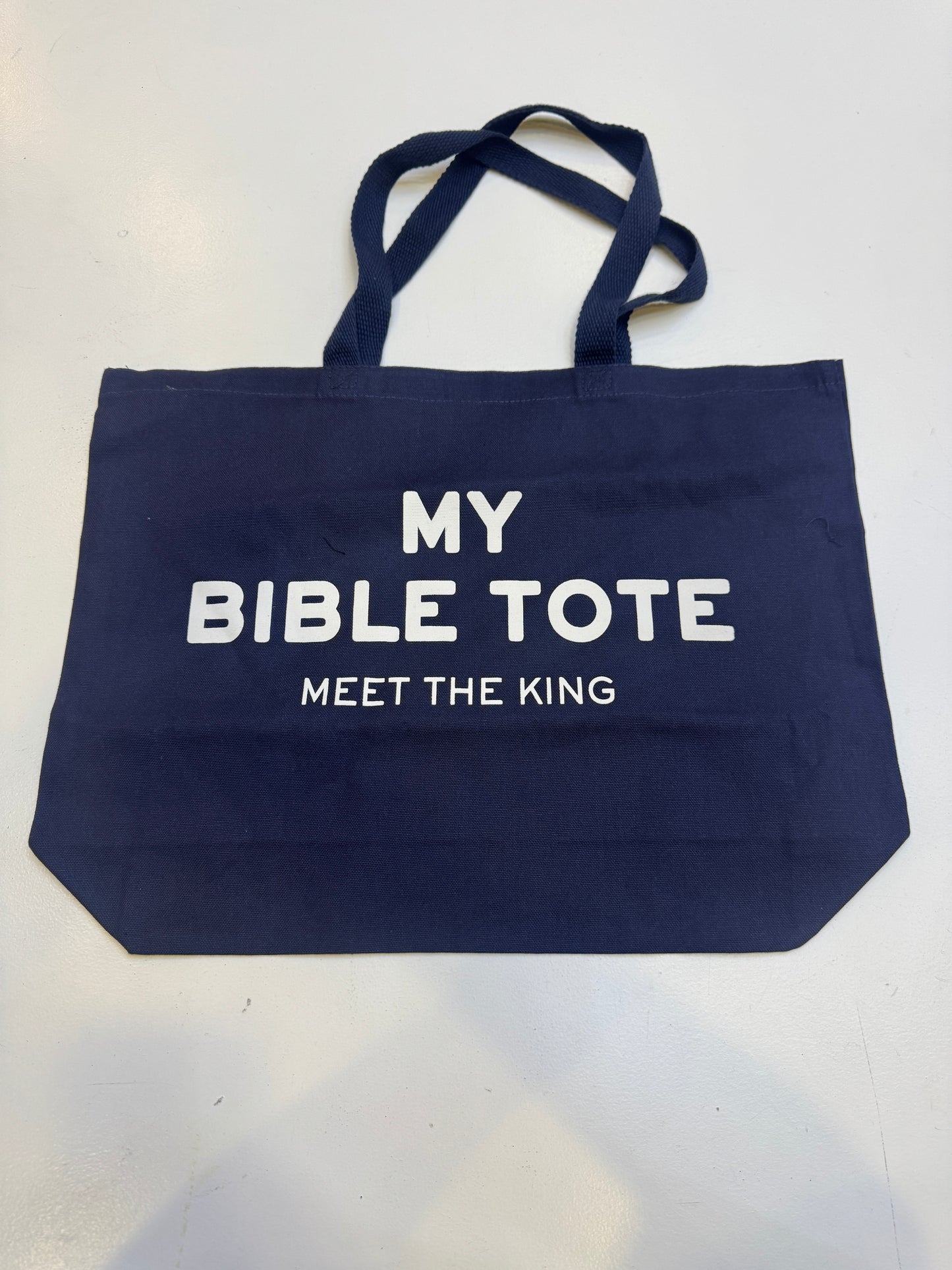 MTK My Bible Tote Bag Navy Blue